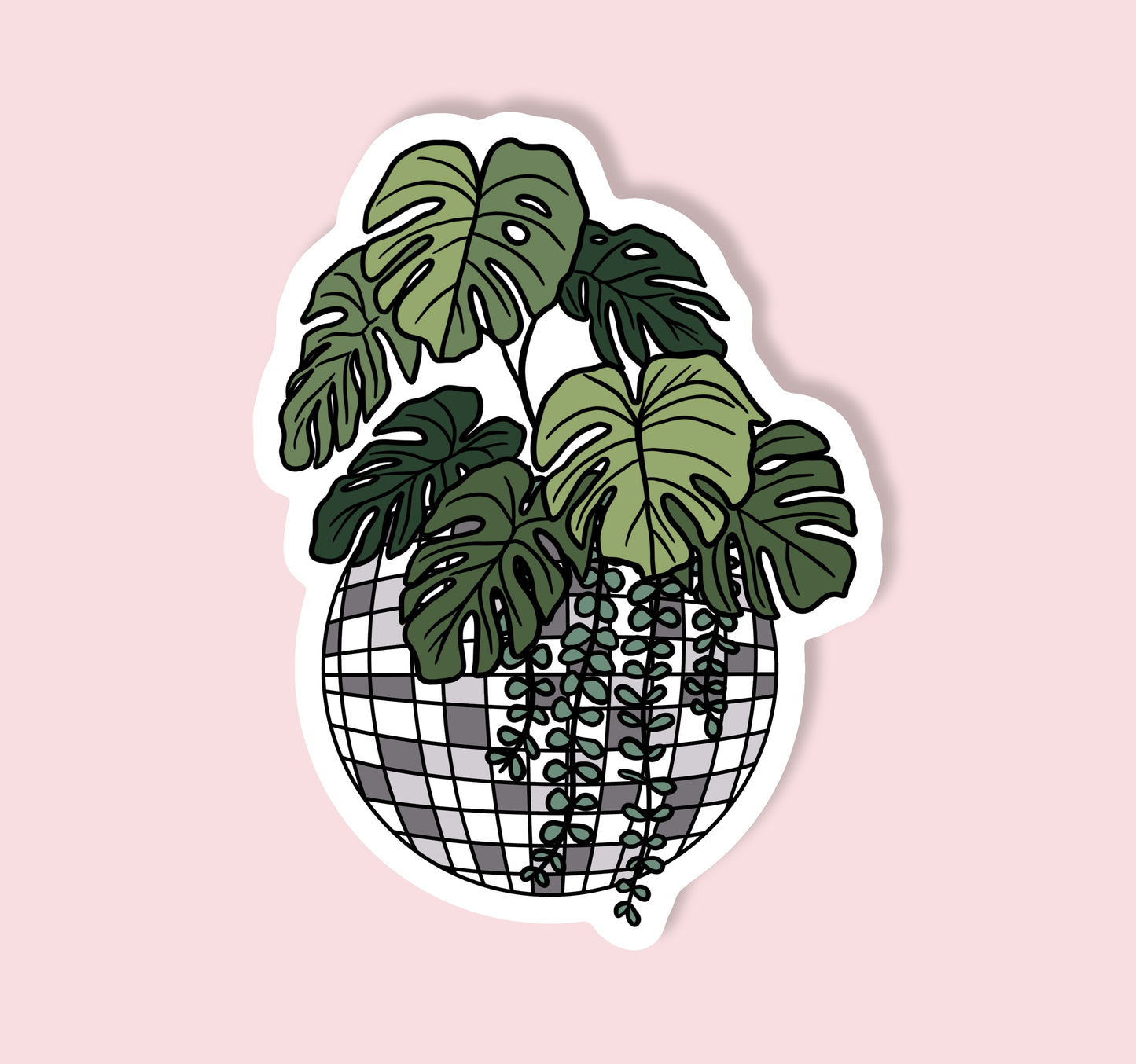 Disco Planter Sticker