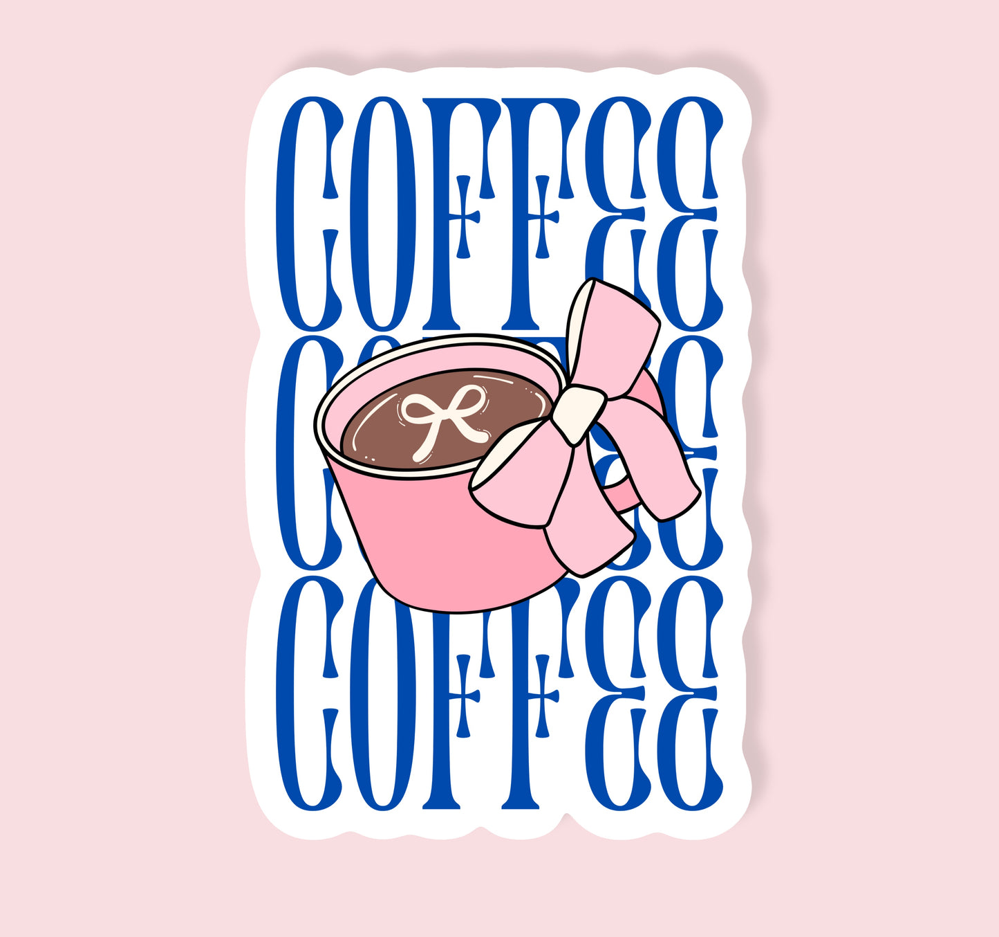 Coffee Bow Sticker