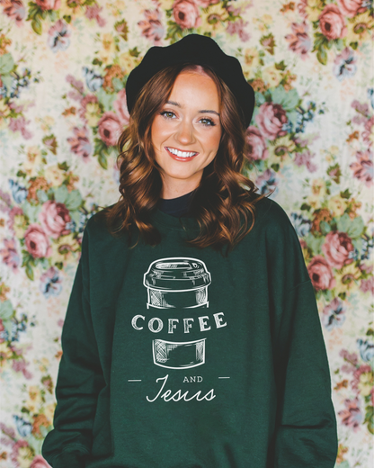 Coffee & Jesus Crewneck