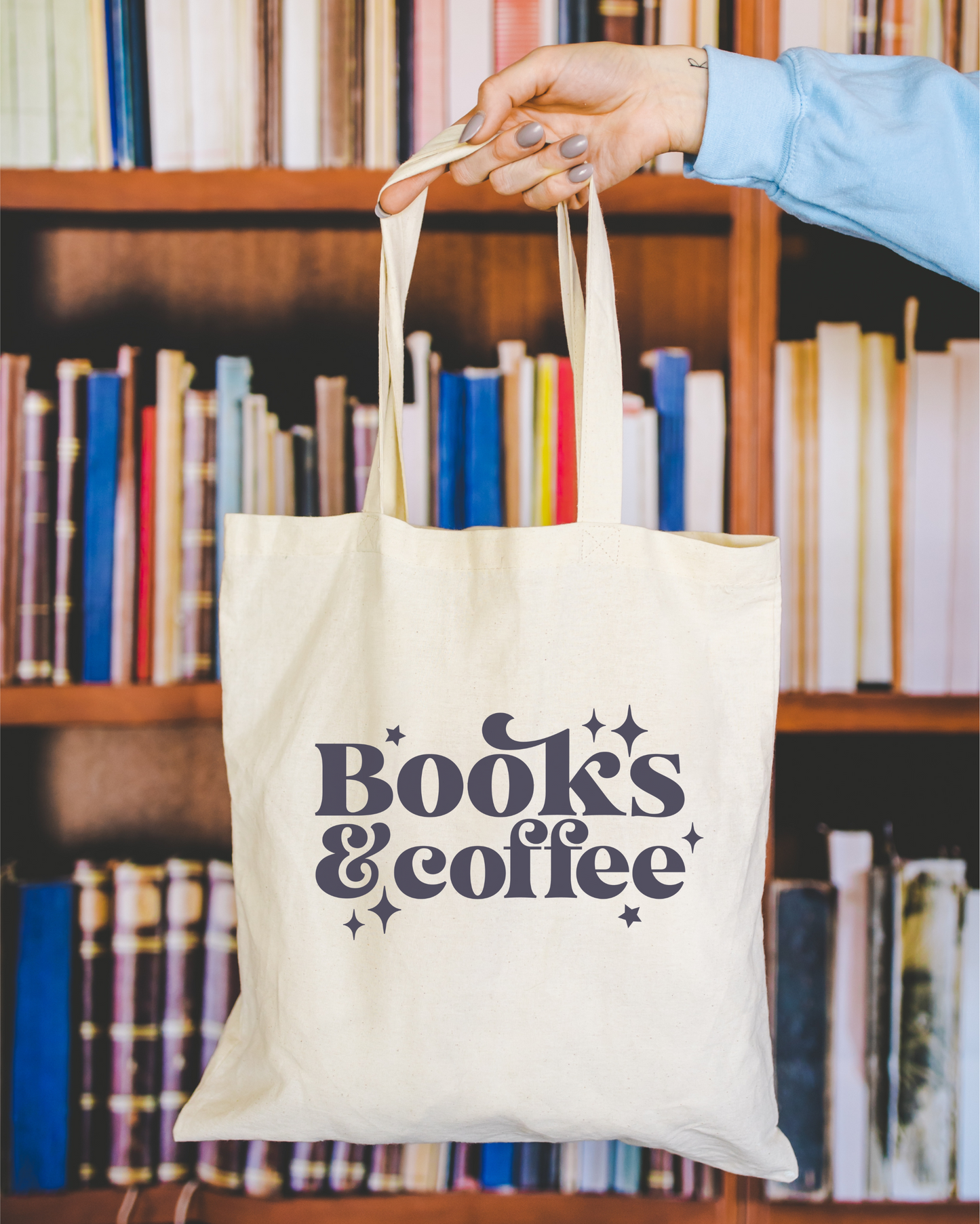 Books And Coffee Tote Bag