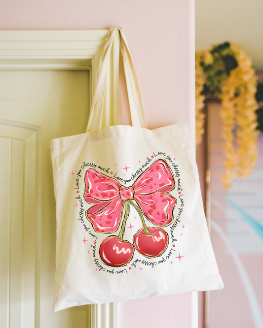 Love You Cherry Much Tote Bag